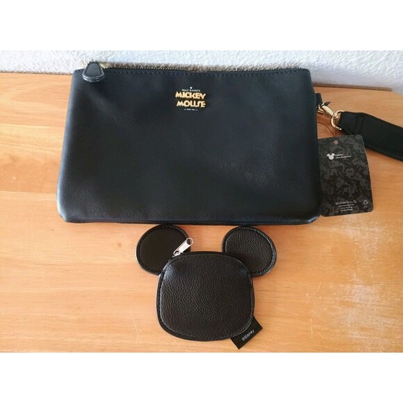 Disney Mickey Mouse Women's Wristlet Purse Wallet with Matching Coin Purse - Picture 6 of 11